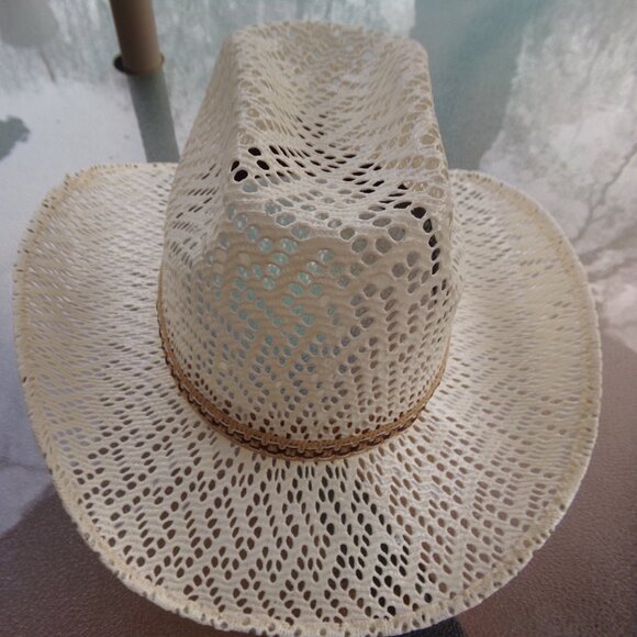 Vaquero Other - Rodeo Cowboy Cowgirl Hat Vaquero Riding 6 1/4 USA 54 Boy Girl 21'' Mexico White